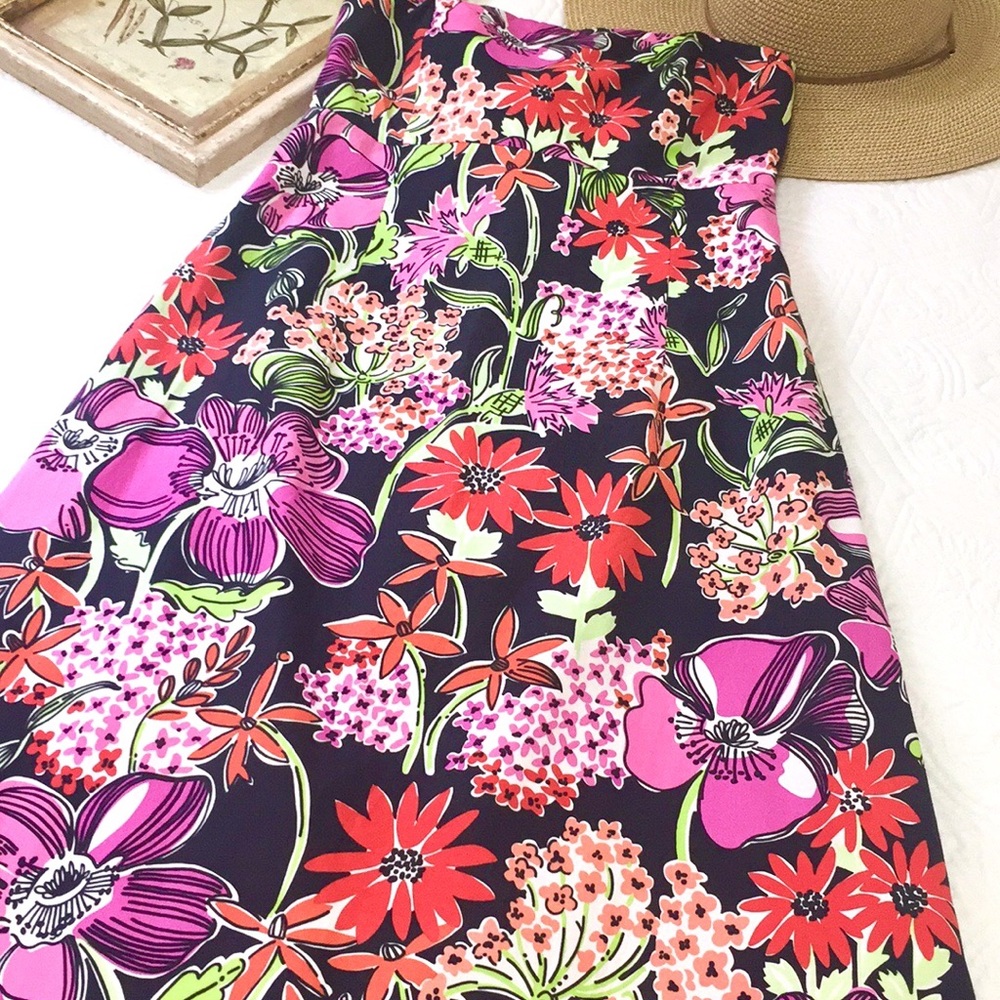 Lilly Pulitzer Sabrina Dress Black Flower Market - Picture 8 of 15